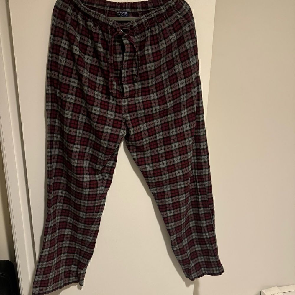 Bonsoir Pajama Pants Plaid Size Large